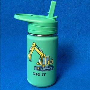 Life is Good "Dig It" 14 oz Stainless Steel Kids Water Bottle With Straw 2022